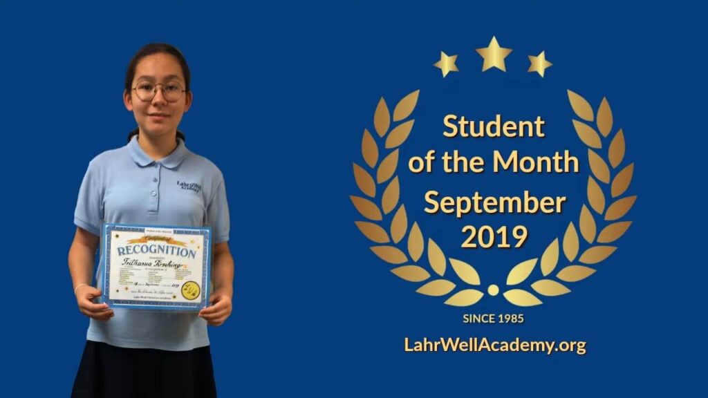 Student of the Month: Trilhasua. September 2019