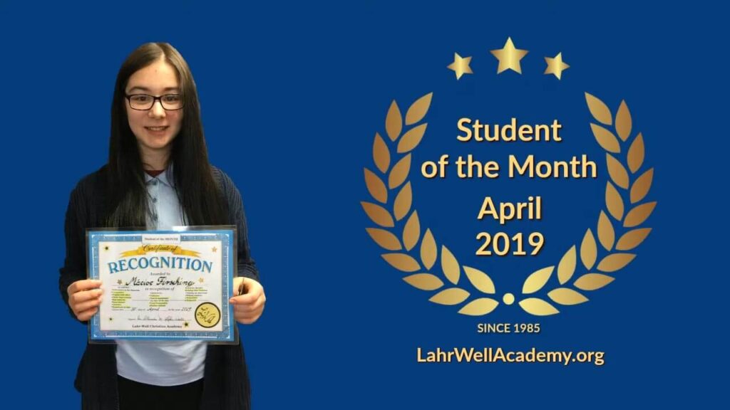 Student of the Month: Macioe. April 2019