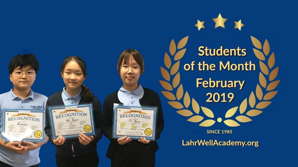 Student of the Month: Lucas Da Yeon, Ga Yeon. February 2019