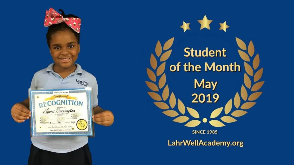 Student of the Month: Naomi. May 2019
